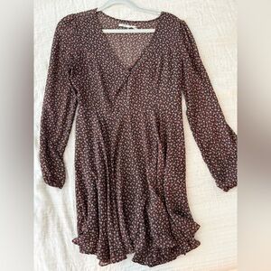 Kimchi Blue Black and Red Floral Dress